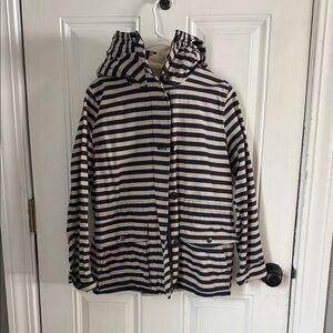 GAP Navy and Beige Striped Kids Raincoat